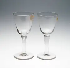 Two Wine Glasses, England, 19th century. Creator: Unknown