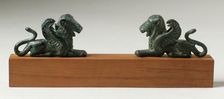 Two Winged Lions, c.500 B.C.. Creator: Unknown