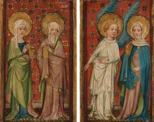 Two Wings of an Altar piece, c1400. Creator: Older Master of the Aachen Wardrobe