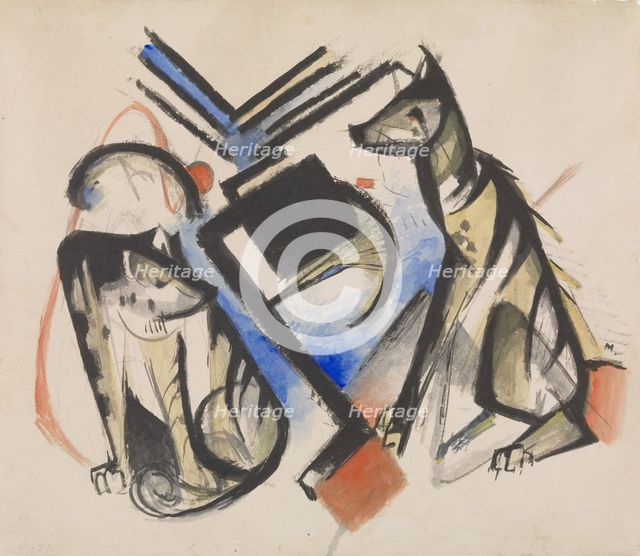 Two Wolves, 1913.