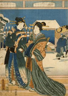 Two Women, 1855. Creator: Utagawa Kunisada