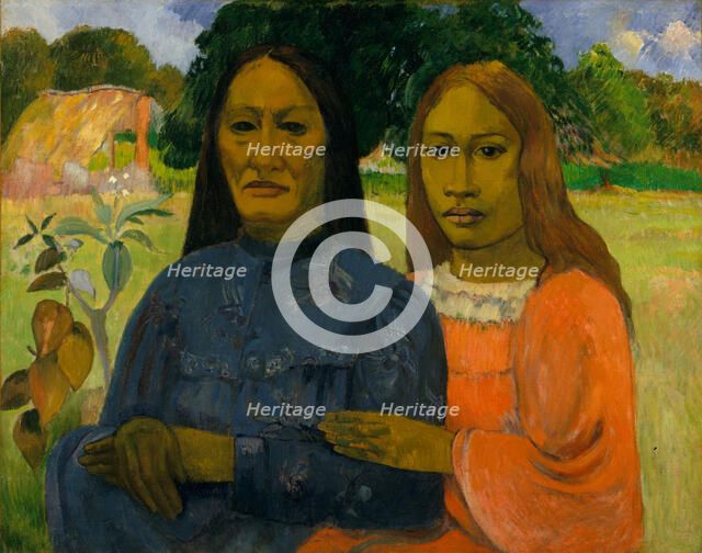 Two Women, 1901 or 1902. Creator: Paul Gauguin.