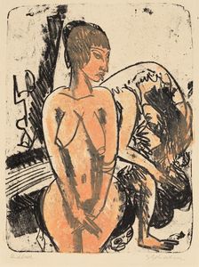 Two Women, 1914. Creator: Ernst Kirchner