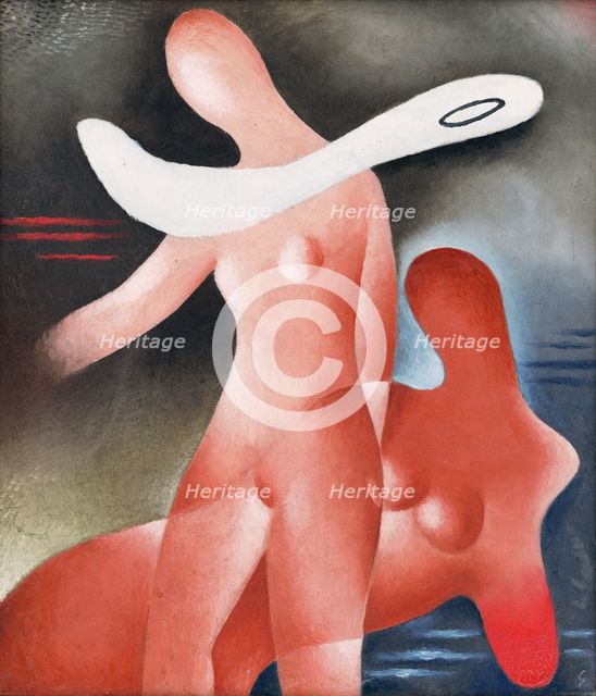 Two Women, 1931. Creator: Mikulas Galanda.