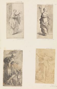 Two women, Mars and Cupid, Diana, ca. 1536-38 (?) . Creator: Andrea Schiavone