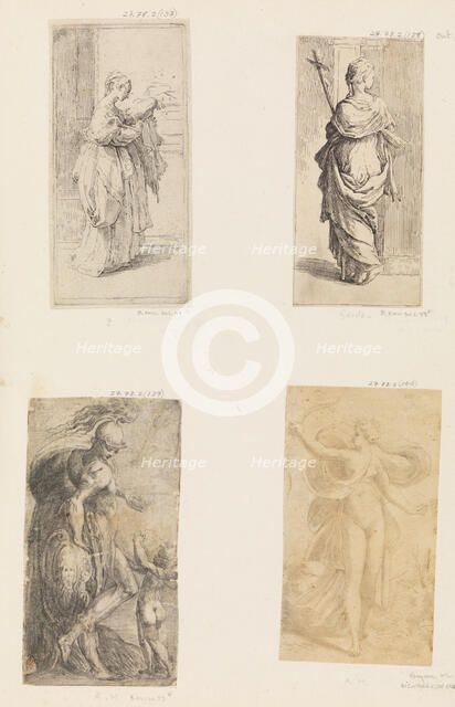 Two women, Mars and Cupid, Diana, ca. 1536-38 (?) . Creator: Andrea Schiavone.