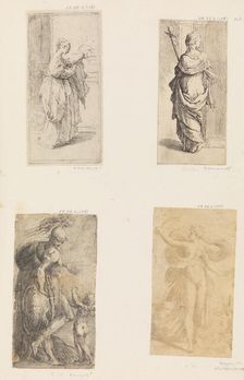 Two women, Mars and Cupid, Diana, ca. 1536-38 (?) . Creator: Andrea Schiavone