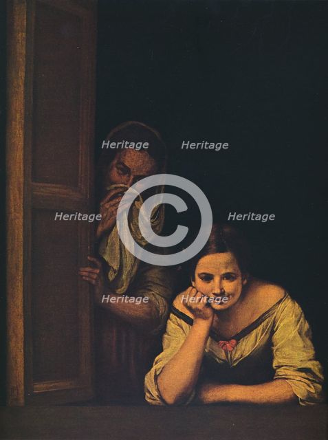 'Two Women at a Window', 1655-1660. Artist: Bartolomé Esteban Murillo.