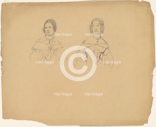 Two Women, c. 1835-1840. Creator: James Goodwyn Clonney.