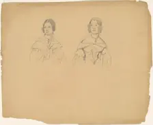 Two Women, c. 1835-1840. Creator: James Goodwyn Clonney