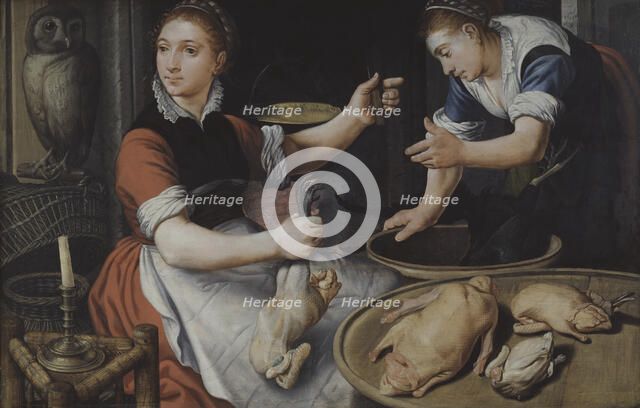 Two Women Cooking, 1562. Creator: Pieter Aertsen.