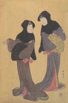Two Women Conversing, late 18th century. Creator: Katsukawa Shun'ei