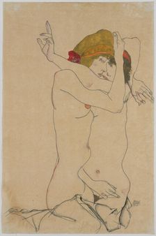 Two Women Embracing , 1913. Creator: Schiele, Egon (1890-1918)