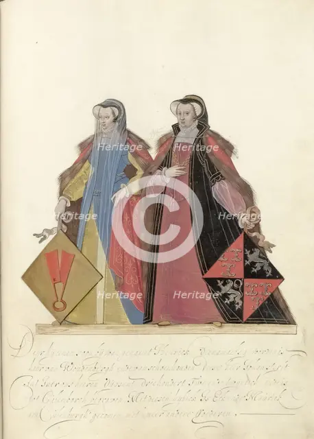 Two women from Culemborg, c.1600-c.1625. Creator: Nicolaes de Kemp.