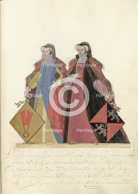 Two women from Culemborg, c.1600-c.1625. Creator: Nicolaes de Kemp.