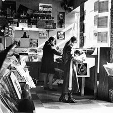 Two women in a London record store, c1960s. Artist: Henry Grant