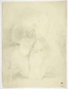 Two Women in a Park, n.d. Creator: Frank Stone
