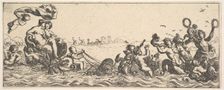 Two Women Sitting in a Shell, 1615-42. Creator: Pierre Brebiette