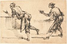 Two Workmen at Tables (recto), early 1770s. Creator: Giovanni Battista Piranesi