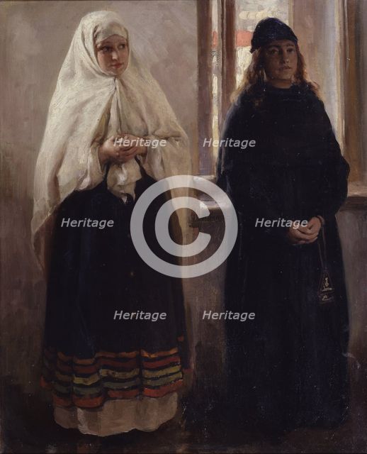Two Worlds. Artist: Lebedev, Klavdi Vasilyevich (1852-1916)