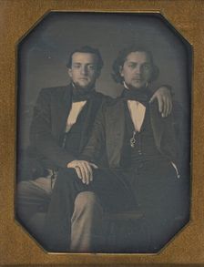Two Young Men, ca. 1850. Creator: Unknown