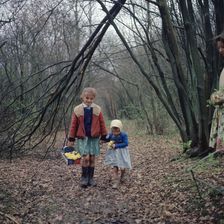 Two young gipsy girls, members of the Vincent family, Charlwood, Newdigate area, Surrey, 1964