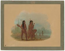 Two Young Hyda Men, 1855/1869. Creator: George Catlin