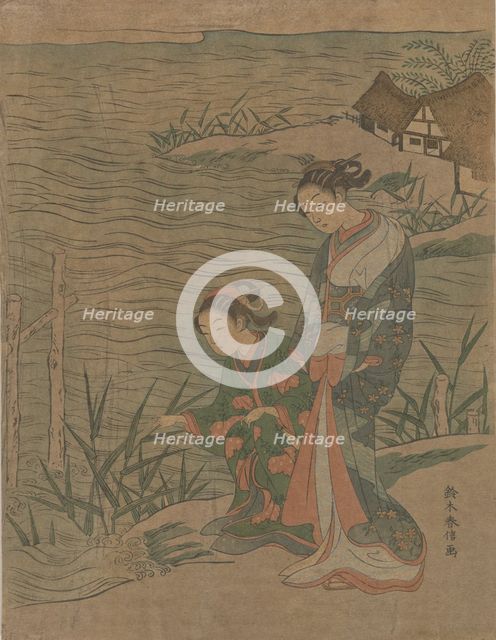Two Young Ladies at the Shore, ca. 1768., ca. 1768. Creator: Suzuki Harunobu.
