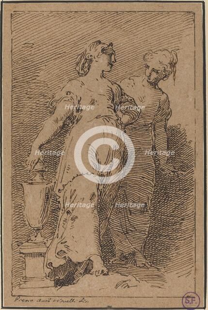 Two Young Women. Creator: Pietro Antonio Novelli.