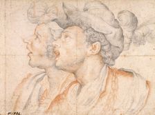 Two Youths Heads, ca 1590. Artist: Procaccini, Camillo (1561-1629)