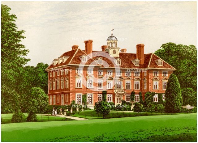 Tyttenhanger Park, Hertfordshire, home of the Countess of Caledon, c1880. Artist: Unknown