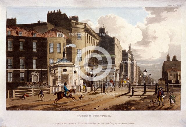 Tyburn, Paddington, London, 1813. Artist: Anon