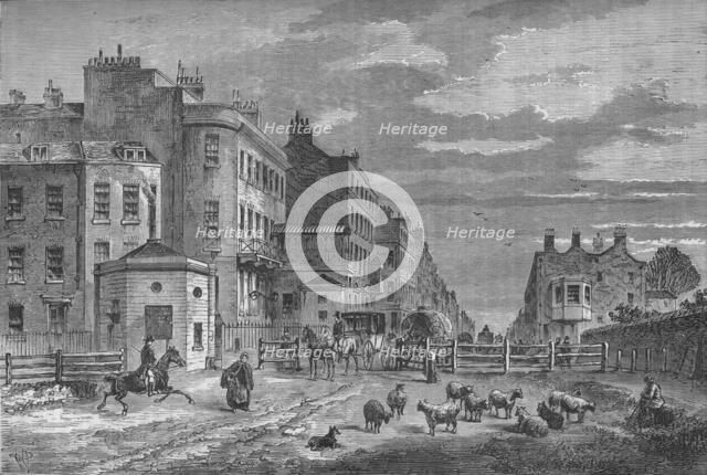 Tyburn Turnpike, Westminster, London, 1820 (1878). Artist: Unknown.