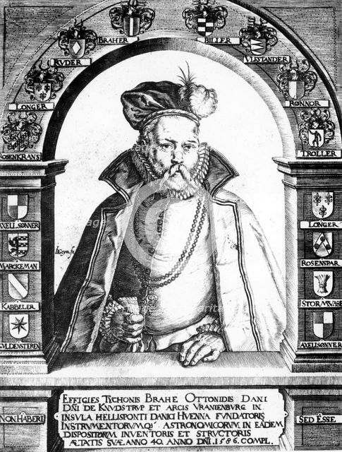 Tycho Brahe, Danish astronomer, c1586. Creator: Unknown.