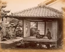 Tycoon's halting place on the Tocaido Hasa, 1868. Creator: Felice Beato (1825-c.1908)