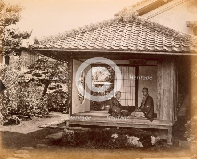 Tycoon's halting place on the Tocaido Hasa, 1868. Creator: Felice Beato (1825-c.1908).