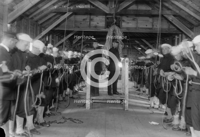 Tying knots, between c1915 and c1920. Creator: Bain News Service.