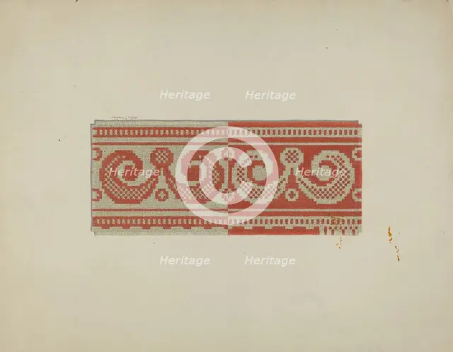 Tyler Coverlet, c. 1941. Creator: Merkley, Arthur G..