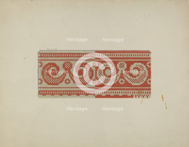 Tyler Coverlet, c. 1941. Creator: Merkley, Arthur G..