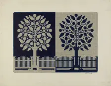Tyler Coverlet, c. 1941. Creator: Merkley, Arthur G.