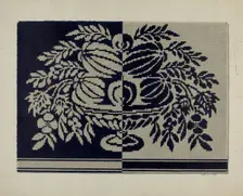 Tyler Coverlet, c. 1942. Creator: Merkley, Arthur G.