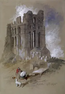Tynemouth 1845, Tyne & Wear. Artist: Sir John Gilbert