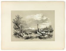 Tynemouth Castle, from Picturesque Selections, 1860. Creator: James Duffield Harding