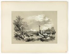 Tynemouth Castle, from Picturesque Selections, 1860. Creator: James Duffield Harding