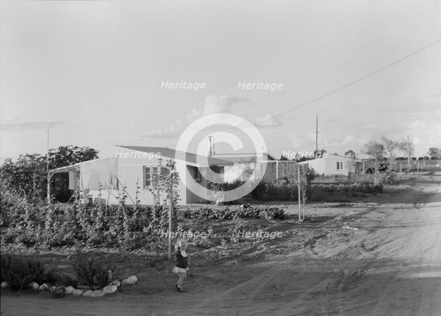 Type house at "Garden Homes", Kern County, California, 1938. Creator: Dorothea Lange.