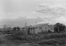Type house at "Garden Homes", Kern County, California, 1938. Creator: Dorothea Lange