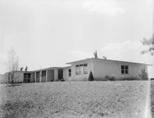 Type house for two families (incomplete), Hightstown, New Jersey, 1936. Creator: Dorothea Lange