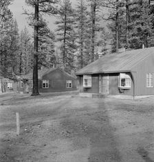 Type house in model lumber company town for millworkers, Gilchrist, Oregon, 1939. Creator: Dorothea Lange