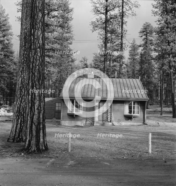 Type house in model lumber company town for millworkers, Gilchrist, Oregon, 1939. Creator: Dorothea Lange.