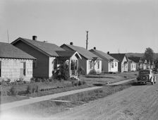 Type of home built by private interests for mill people, Longview, Cowlitz County, Washington, 1939. Creator: Dorothea Lange